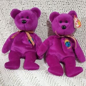 Lot of 2 Ty Millennium bears